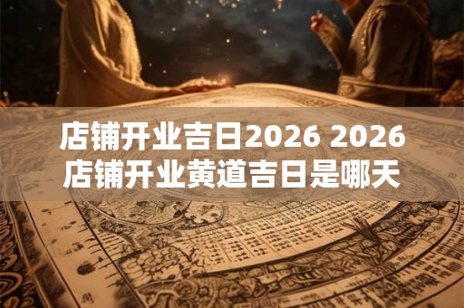 店铺开业吉日2026 2026店铺开业黄道吉日是哪天
