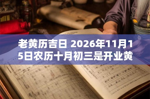 老黄历吉日 2026年11月15日农历十月初三是开业黄道吉日吗