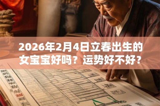2026年2月4日立春出生的女宝宝好吗？运势好不好？