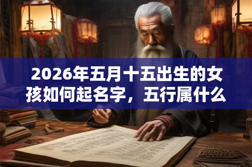 2026年五月十五出生的女孩如何起名字，五行属什么