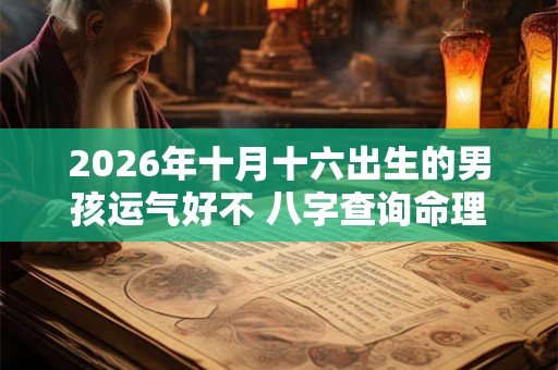 2026年十月十六出生的男孩运气好不 八字查询命理