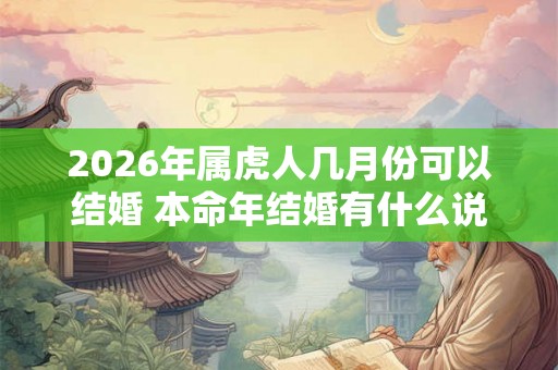 2026年属虎人几月份可以结婚 本命年结婚有什么说法 2026年属虎人几月份可以结婚 本命年结婚有什么说法