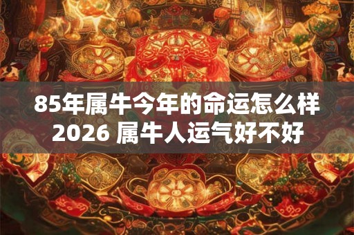 85年属牛今年的命运怎么样2026 属牛人运气好不好 85年属牛今年的命运怎么样2026 属牛人运气好不好