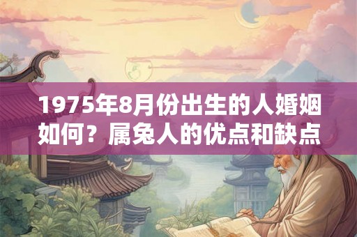 1975年8月份出生的人婚姻如何？属兔人的优点和缺点