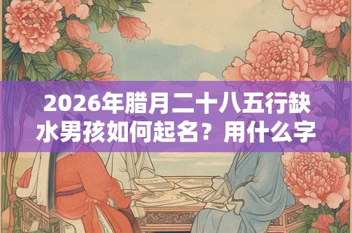 2026年腊月二十八五行缺水男孩如何起名?用什么字好听? 2026年腊月二十八五行缺水男孩如何起名?用什么字好听?