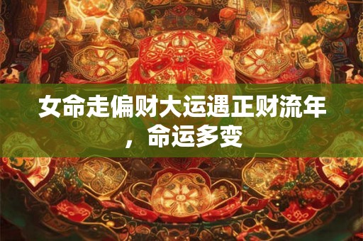 女命走偏财大运遇正财流年,命运多变 女命走偏财大运遇正财流年,命运多变