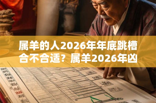 属羊的人2026年年底跳槽合不合适？属羊2026年凶位？