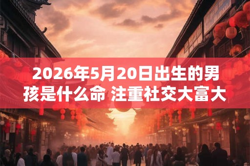 2026年5月20日出生的男孩是什么命 注重社交大富大贵