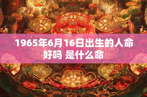 1965年6月16日出生的人命好吗 是什么命 1965年6月16日出生的人命好吗 是什么命
