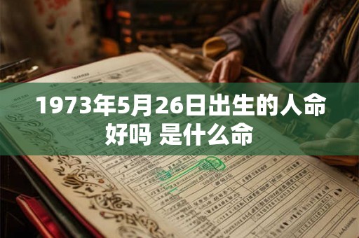 1973年5月26日出生的人命好吗 是什么命