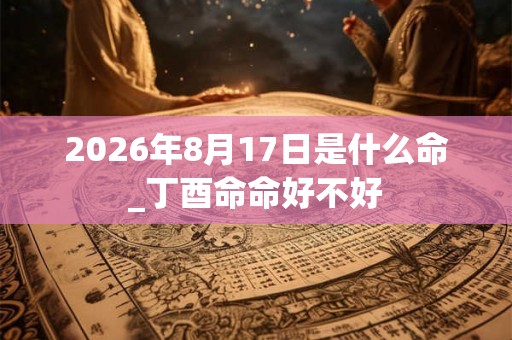 2026年8月17日是什么命_丁酉命命好不好 2026年8月17日是什么命_丁酉命命好不好