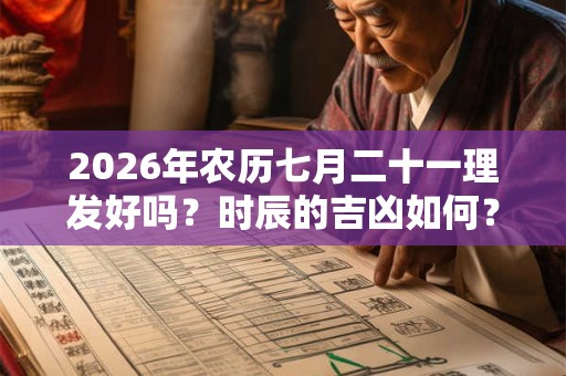 2026年农历七月二十一理发好吗？时辰的吉凶如何？