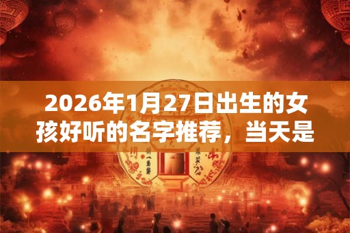 2026年1月27日出生的女孩好听的名字推荐，当天是个好日子吗？