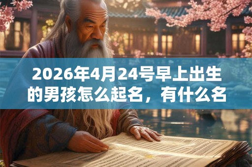 2026年4月24号早上出生的男孩怎么起名，有什么名字推荐？