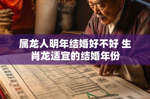 属龙人明年结婚好不好 生肖龙适宜的结婚年份