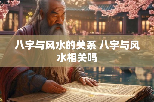 八字与风水的关系 八字与风水相关吗