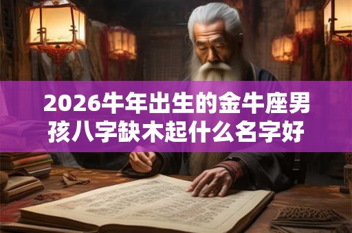 2026牛年出生的金牛座男孩八字缺木起什么名字好