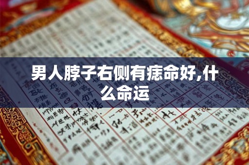 男人脖子右侧有痣命好,什么命运 男人脖子右侧有痣命好,什么命运