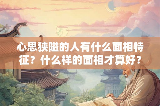 心思狭隘的人有什么面相特征？什么样的面相才算好？