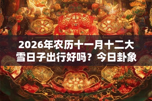 2026年农历十一月十二大雪日子出行好吗？今日卦象如何？