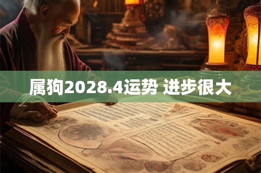 属狗2028.4运势 进步很大