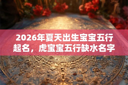 2026年夏天出生宝宝五行起名，虎宝宝五行缺水名字大全