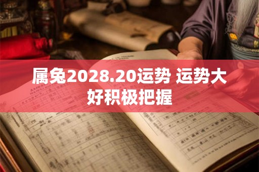 属兔2028.20运势 运势大好积极把握