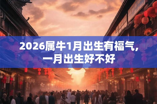2026属牛1月出生有福气,一月出生好不好