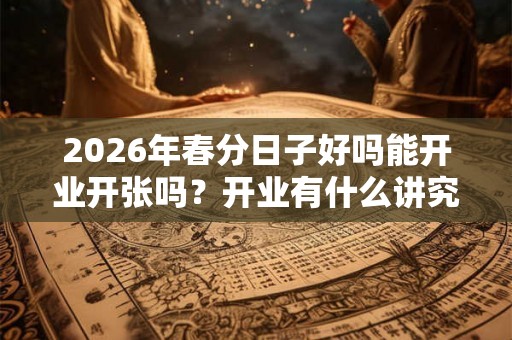 2026年春分日子好吗能开业开张吗？开业有什么讲究？