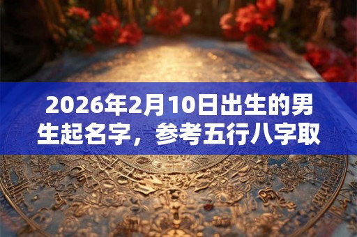 2026年2月10日出生的男生起名字，参考五行八字取名