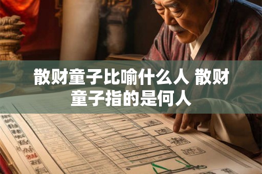 散财童子比喻什么人 散财童子指的是何人 散财童子比喻什么人 散财童子指的是何人