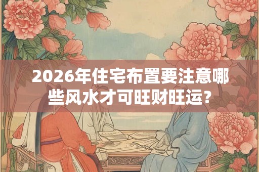 2026年住宅布置要注意哪些风水才可旺财旺运? 2026年住宅布置要注意哪些风水才可旺财旺运?