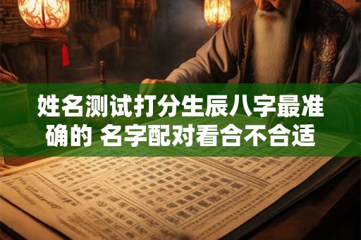 姓名测试打分生辰八字最准确的 名字配对看合不合适在一起