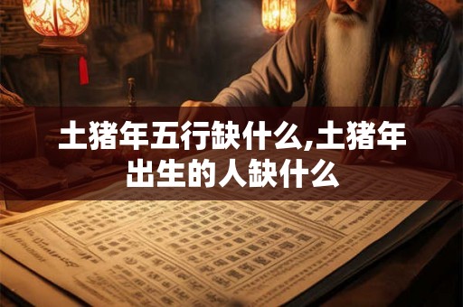 土猪年五行缺什么,土猪年出生的人缺什么