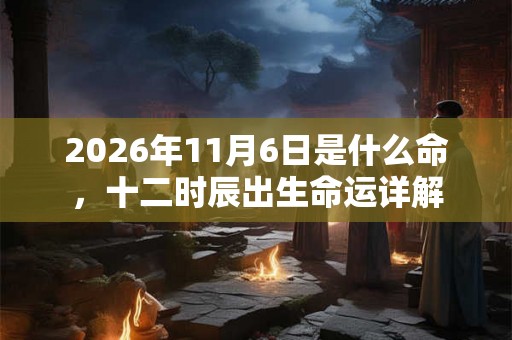 2026年11月6日是什么命，十二时辰出生命运详解