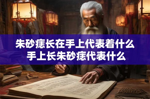 朱砂痣长在手上代表着什么 手上长朱砂痣代表什么