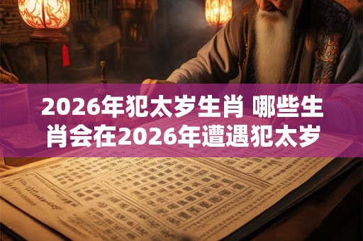 2026年犯太岁生肖 哪些生肖会在2026年遭遇犯太岁