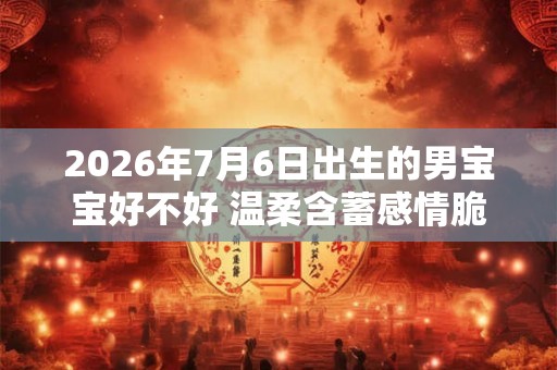 2026年7月6日出生的男宝宝好不好 温柔含蓄感情脆弱