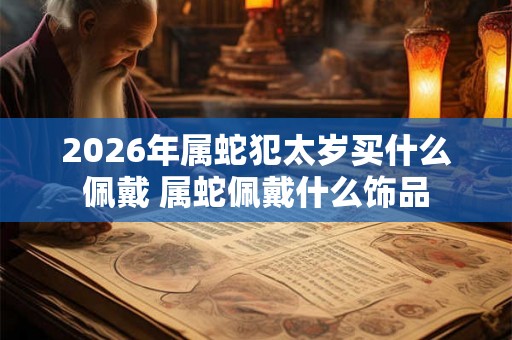 2026年属蛇犯太岁买什么佩戴 属蛇佩戴什么饰品 2026年属蛇犯太岁买什么佩戴 属蛇佩戴什么饰品