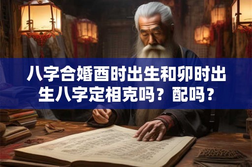 八字合婚酉时出生和卯时出生八字定相克吗？配吗？