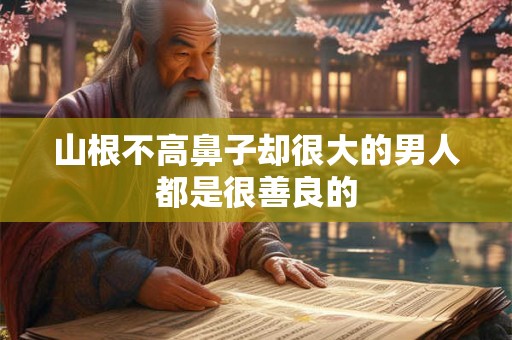 山根不高鼻子却很大的男人都是很善良的