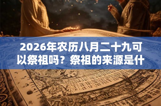 2026年农历八月二十九可以祭祖吗？祭祖的来源是什么？