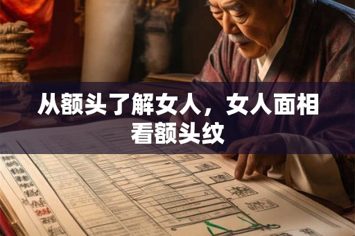从额头了解女人，女人面相看额头纹