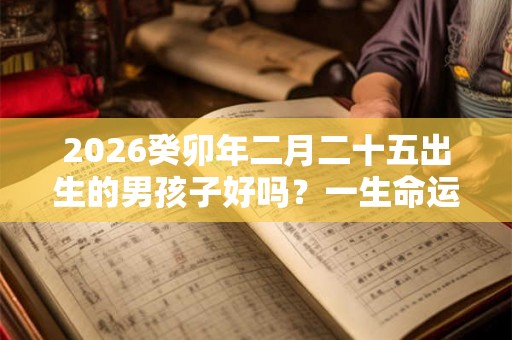 2026癸卯年二月二十五出生的男孩子好吗？一生命运好吗