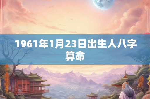 1961年1月23日出生人八字算命