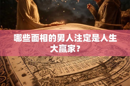哪些面相的男人注定是人生大赢家？
