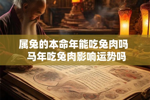 属兔的本命年能吃兔肉吗  马年吃兔肉影响运势吗