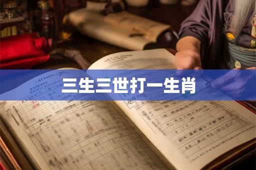 三生三世打一生肖