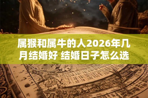 属猴和属牛的人2026年几月结婚好 结婚日子怎么选吉利