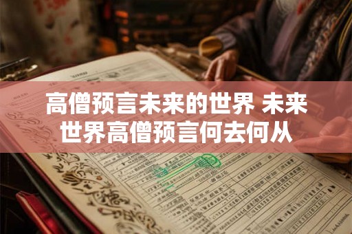 高僧预言未来的世界 未来世界高僧预言何去何从